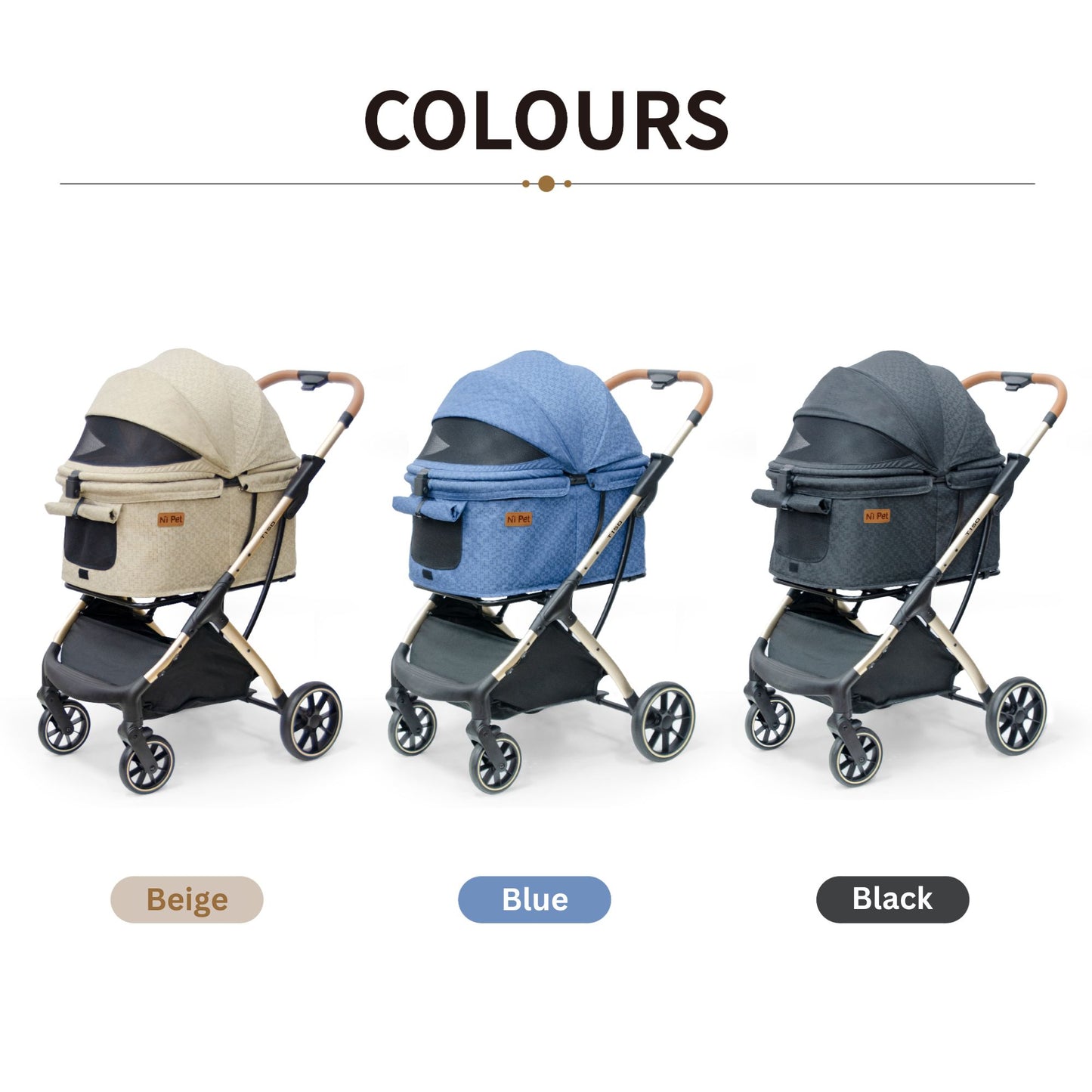 Ni Pet T150 Quickfold Pet Stroller