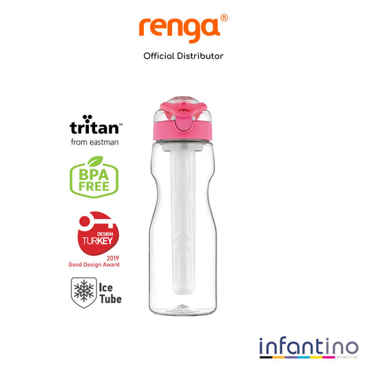 Renga Saga Tritan Water Bottle With Ice Tube - 730ML