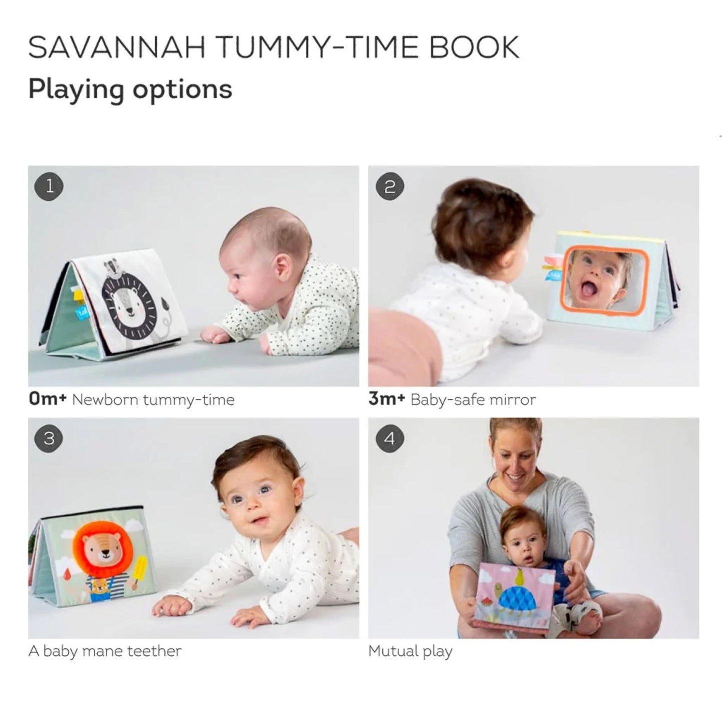 Taf Toys Savannah Tummy-Time Book - Infantino