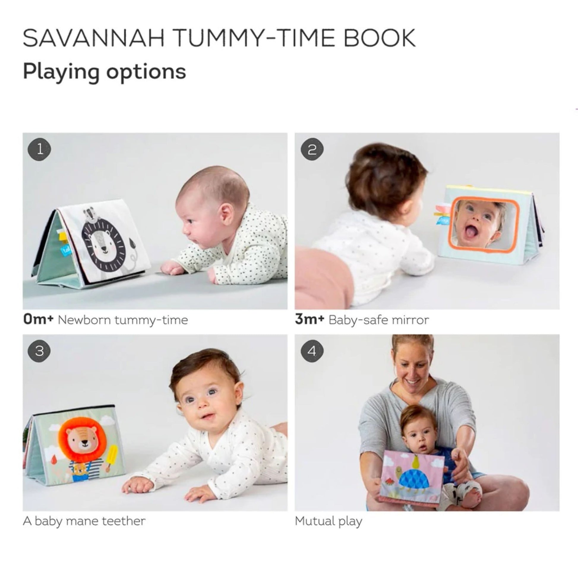 Taf Toys Savannah Tummy-Time Book - Infantino