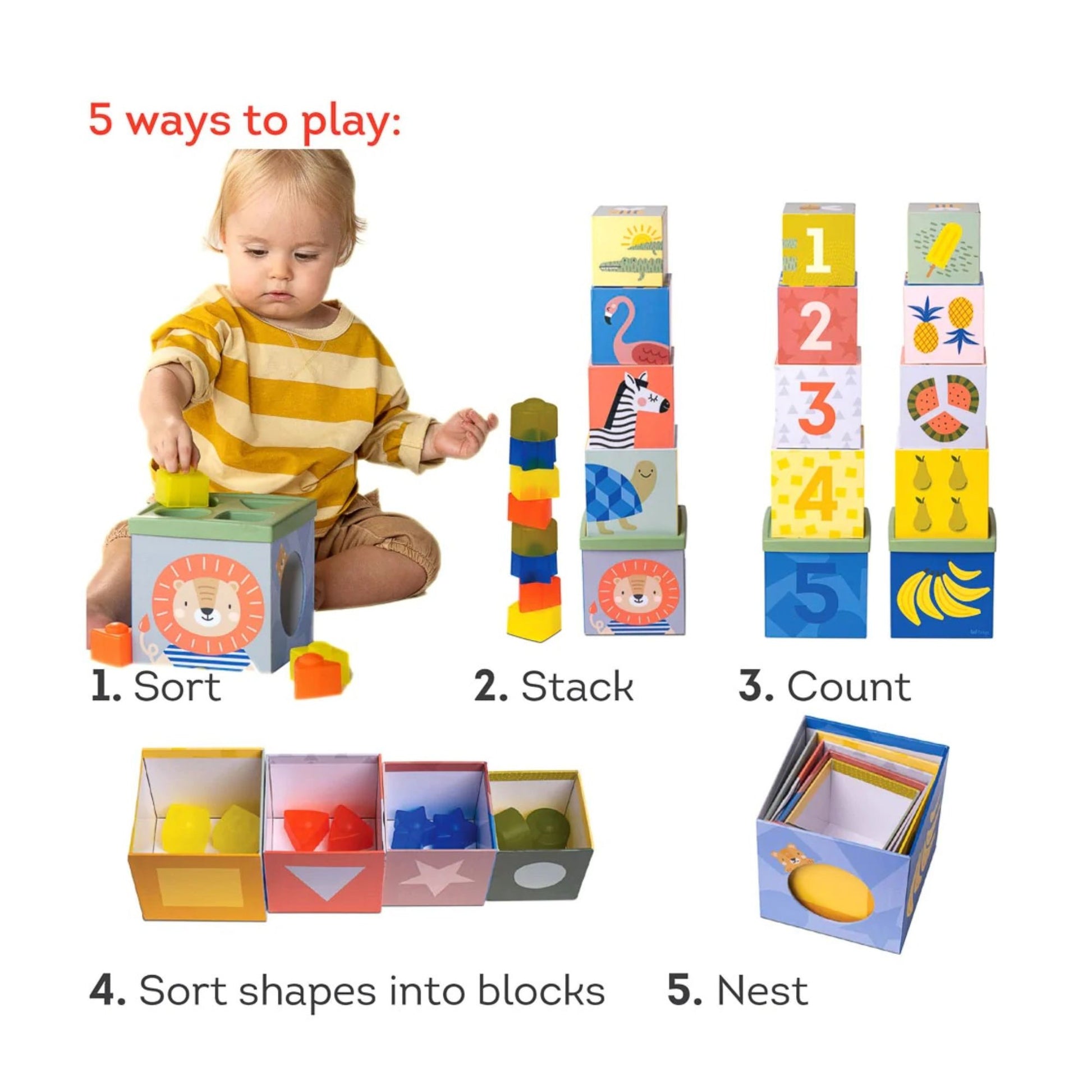 Taf Toys Savannah Sort & Stack - Infantino