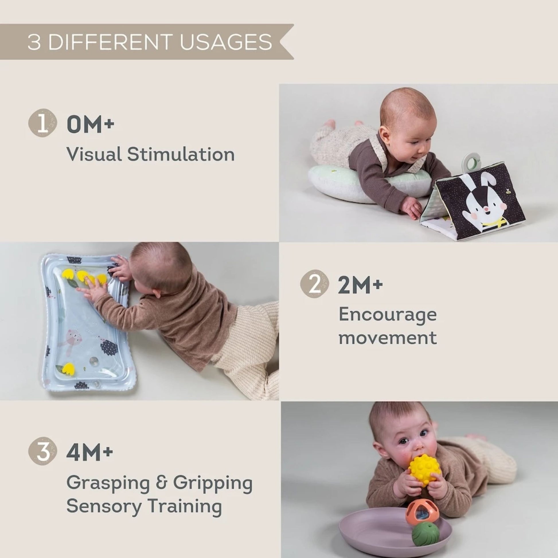 Taf Toys Tummy Time Essentials Kit - Infantino