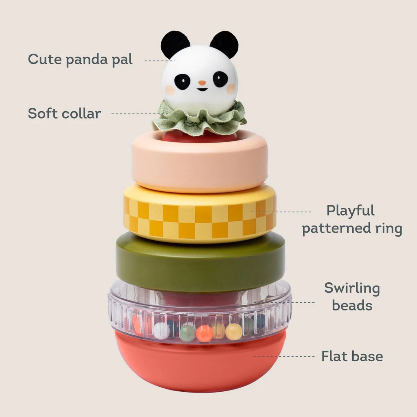 Taf Toys Stack-A-Panda Stacking Toy - Infantino