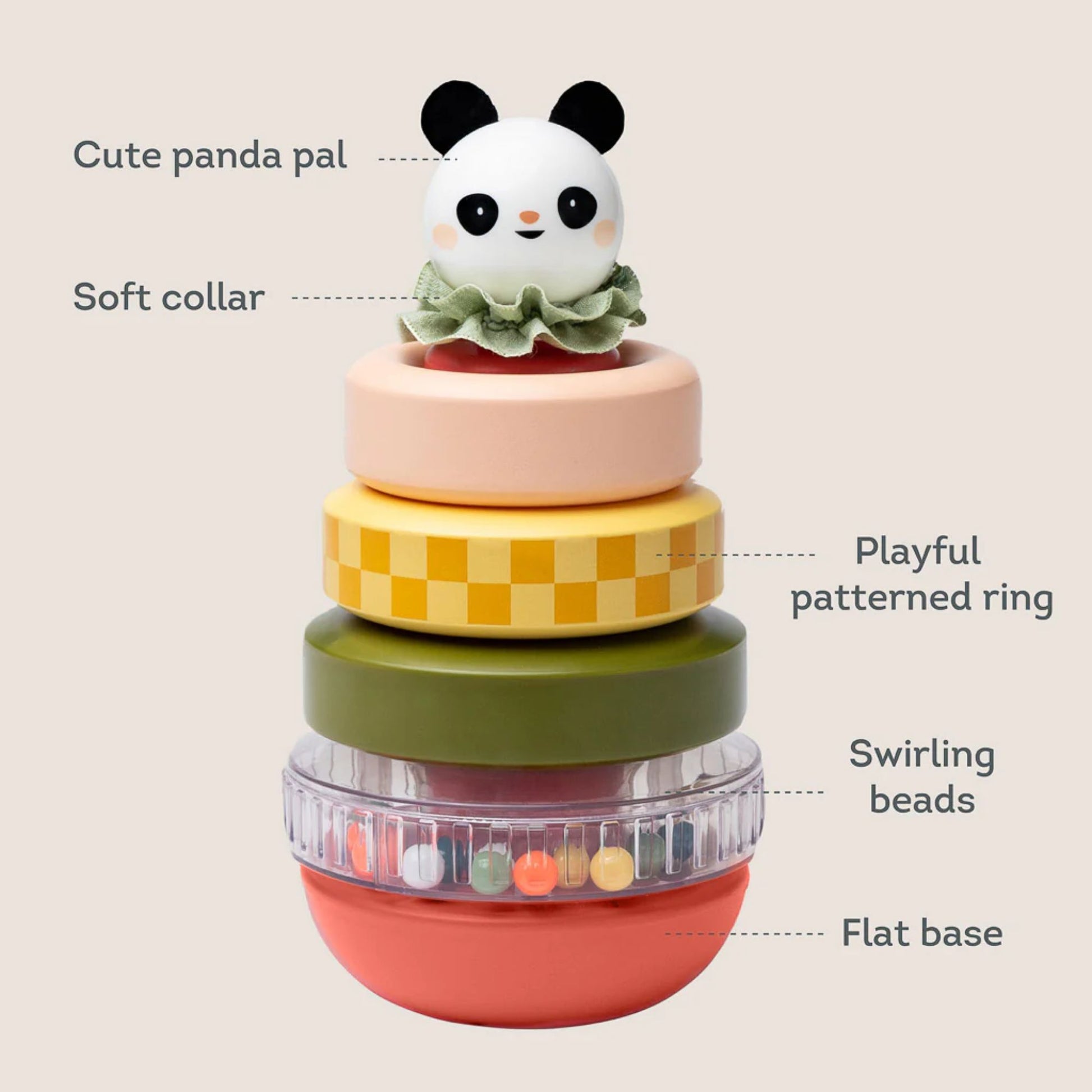Taf Toys Stack-A-Panda Stacking Toy - Infantino