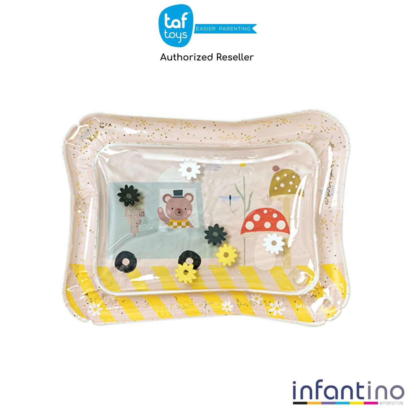 Taf Toys Baby Tummy Time Water Play Mat (Ice Cream Mat) - Infantino