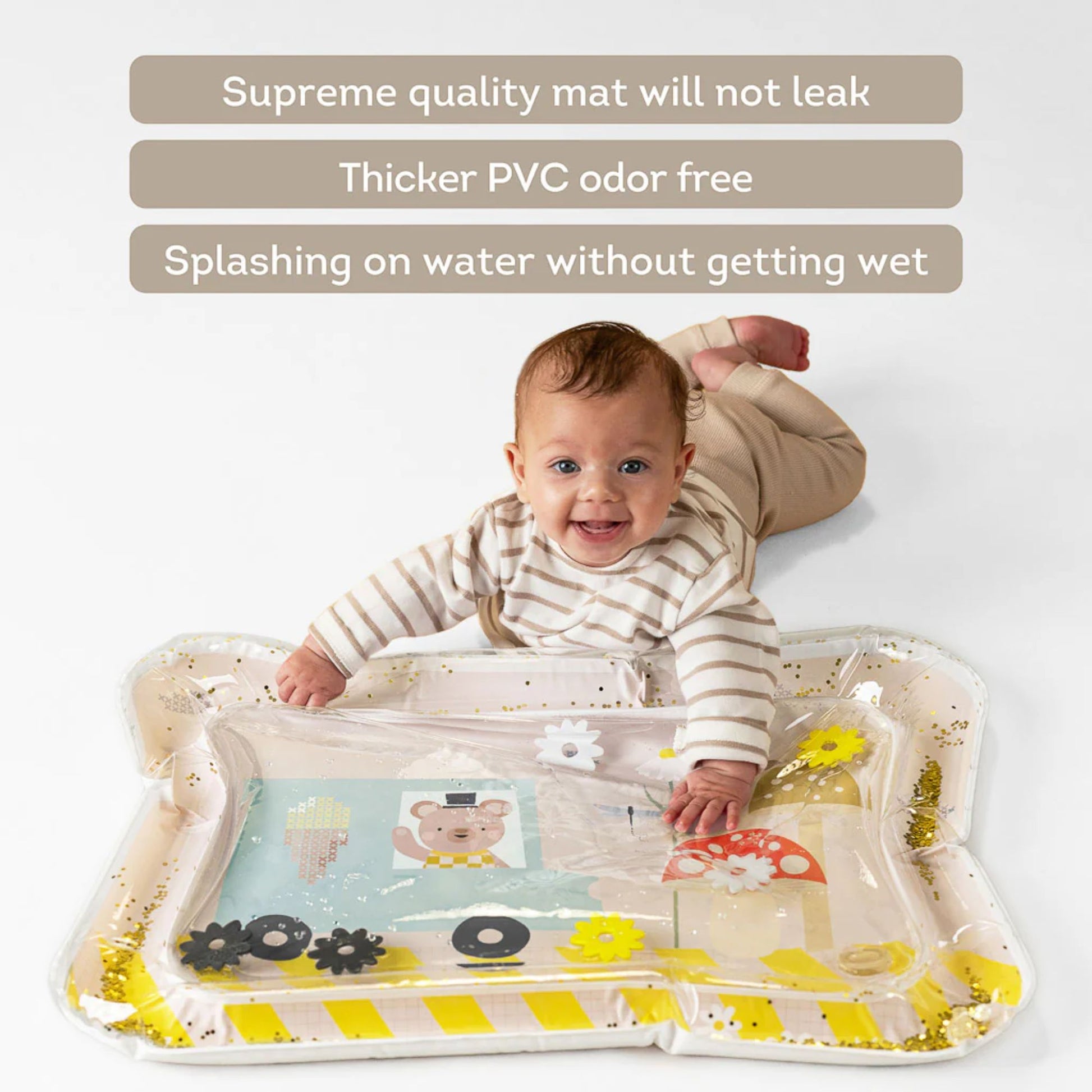 Taf Toys Baby Tummy Time Water Play Mat (Ice Cream Mat) - Infantino