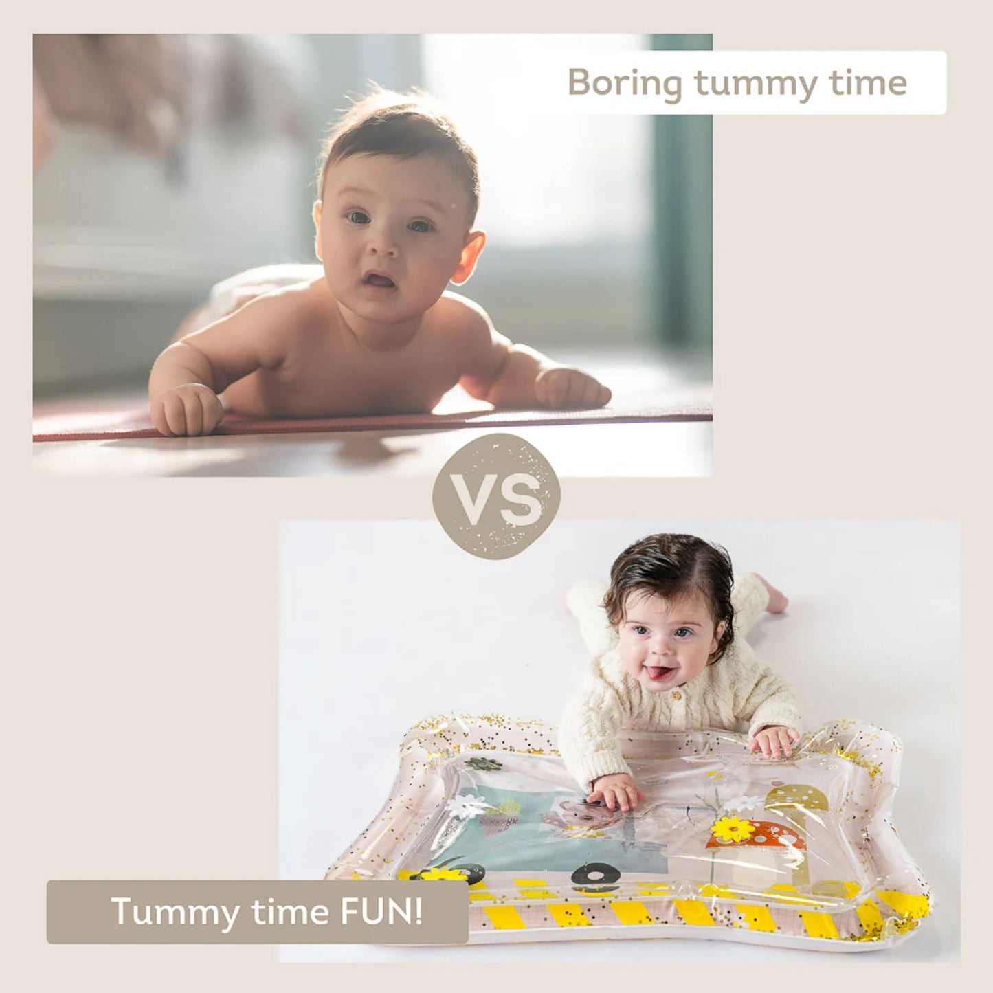 Taf Toys Baby Tummy Time Water Play Mat (Ice Cream Mat) - Infantino
