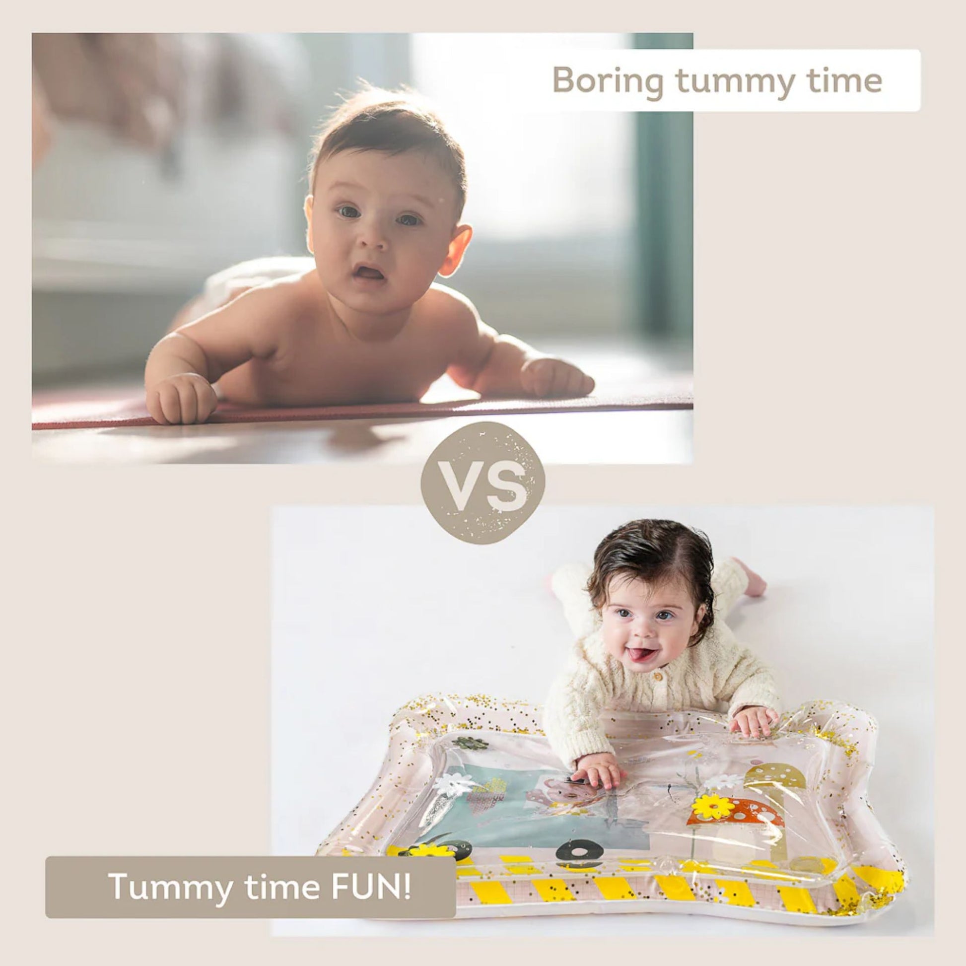 Taf Toys Baby Tummy Time Water Play Mat (Ice Cream Mat) - Infantino