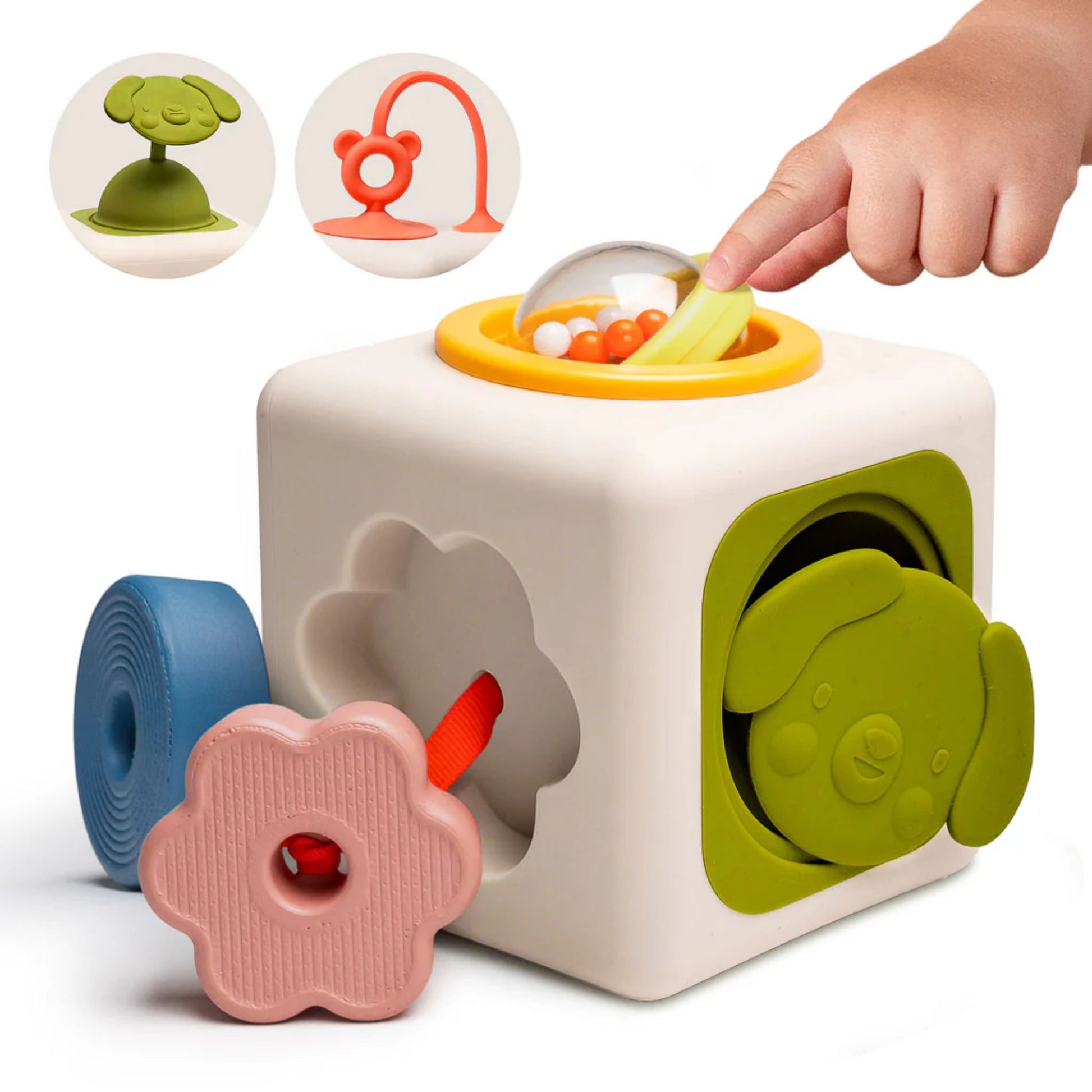 Taf Toys Peek & Play Silicone Activity Cube - Infantino