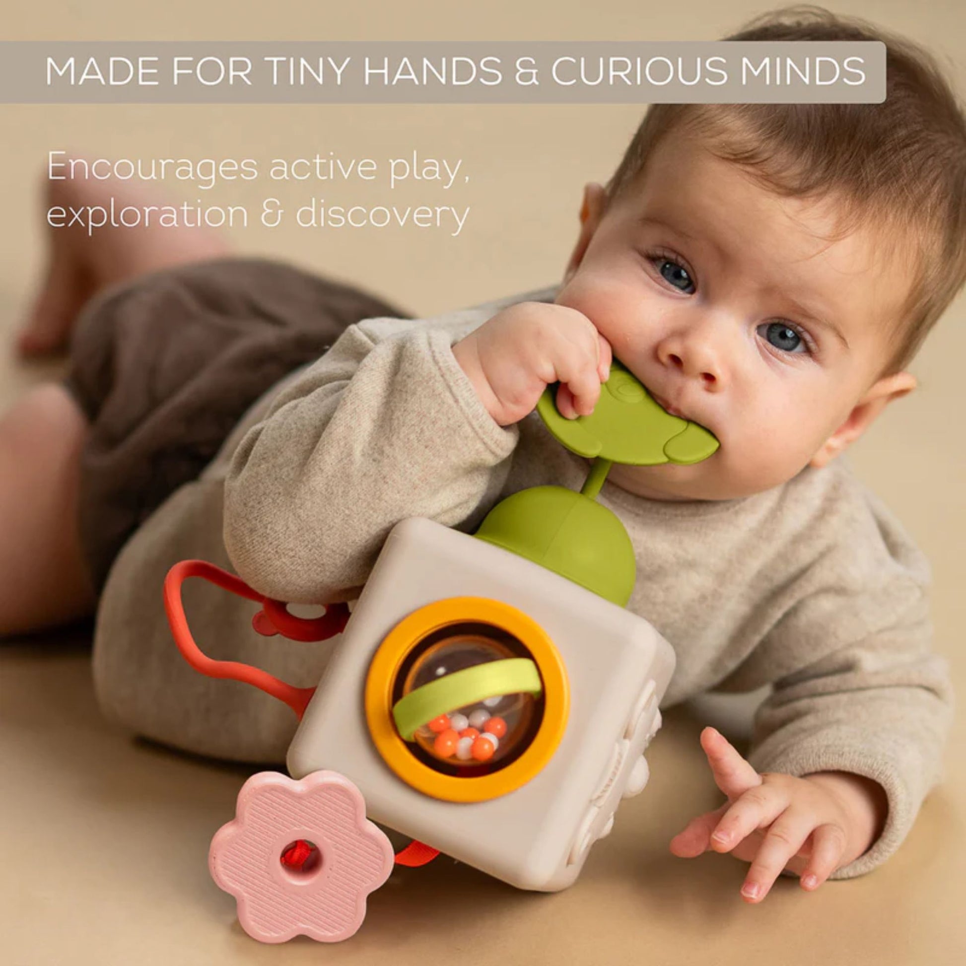 Taf Toys Peek & Play Silicone Activity Cube - Infantino
