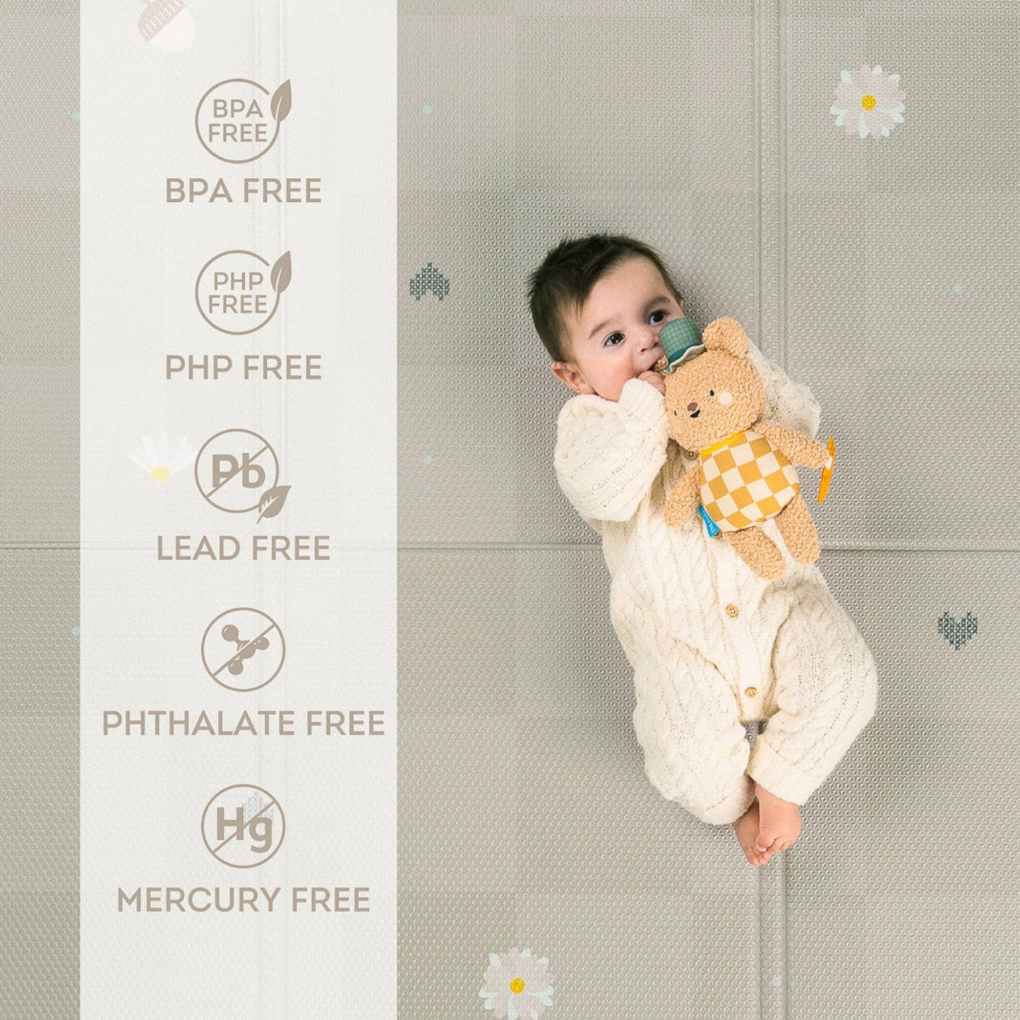 Taf Toys Fold & Play Checkers Baby Play Mat - Infantino