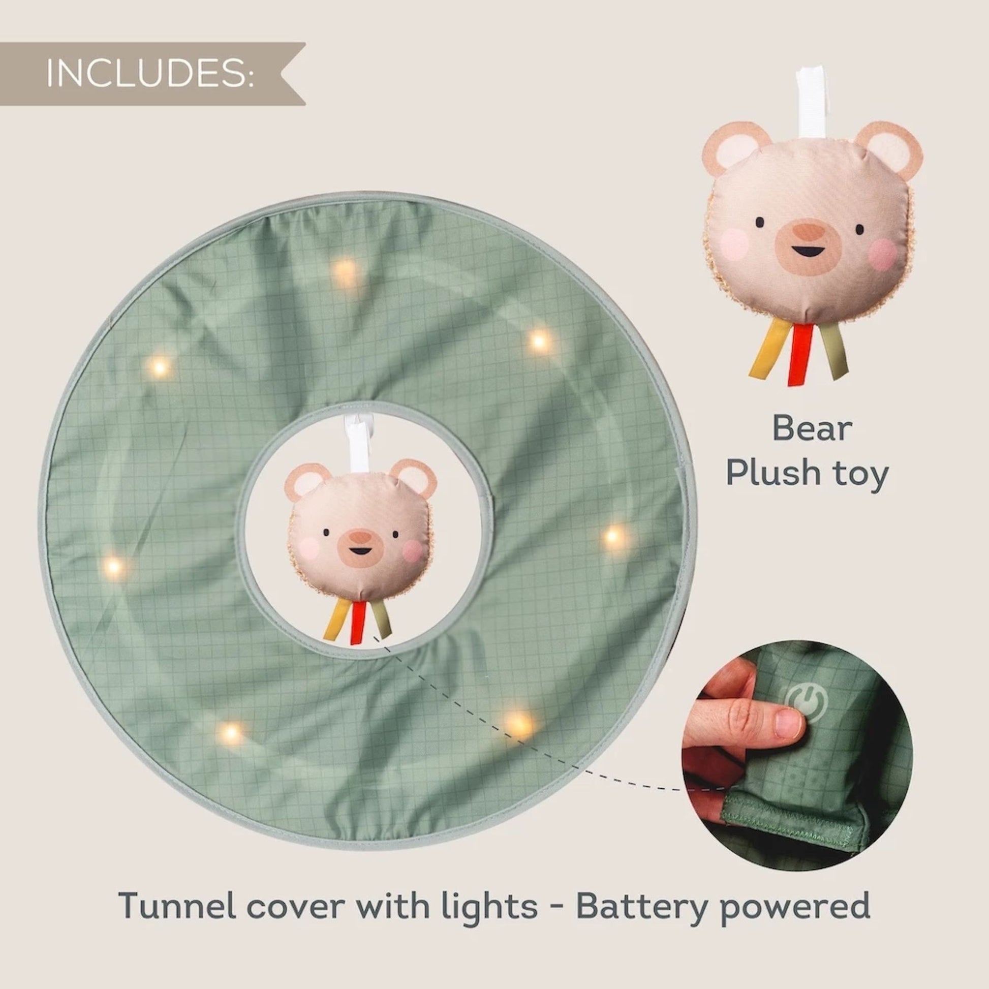 Taf Toys Glow & Crawl Tunnel - Infantino