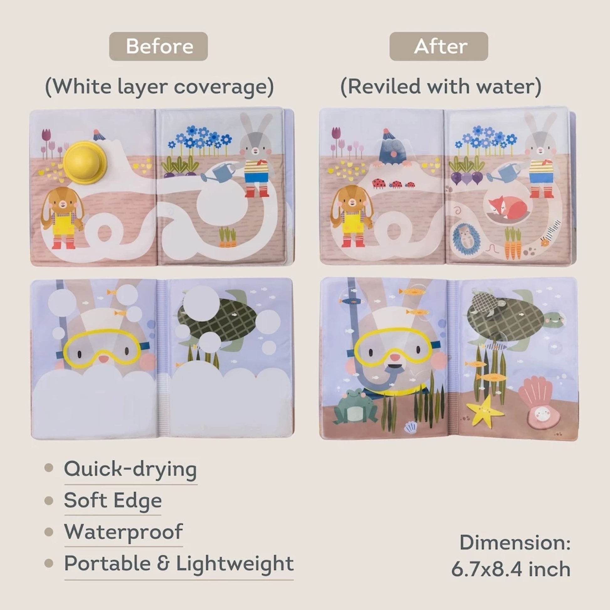 Taf Toys Peek-A-Boo Water Book - Infantino
