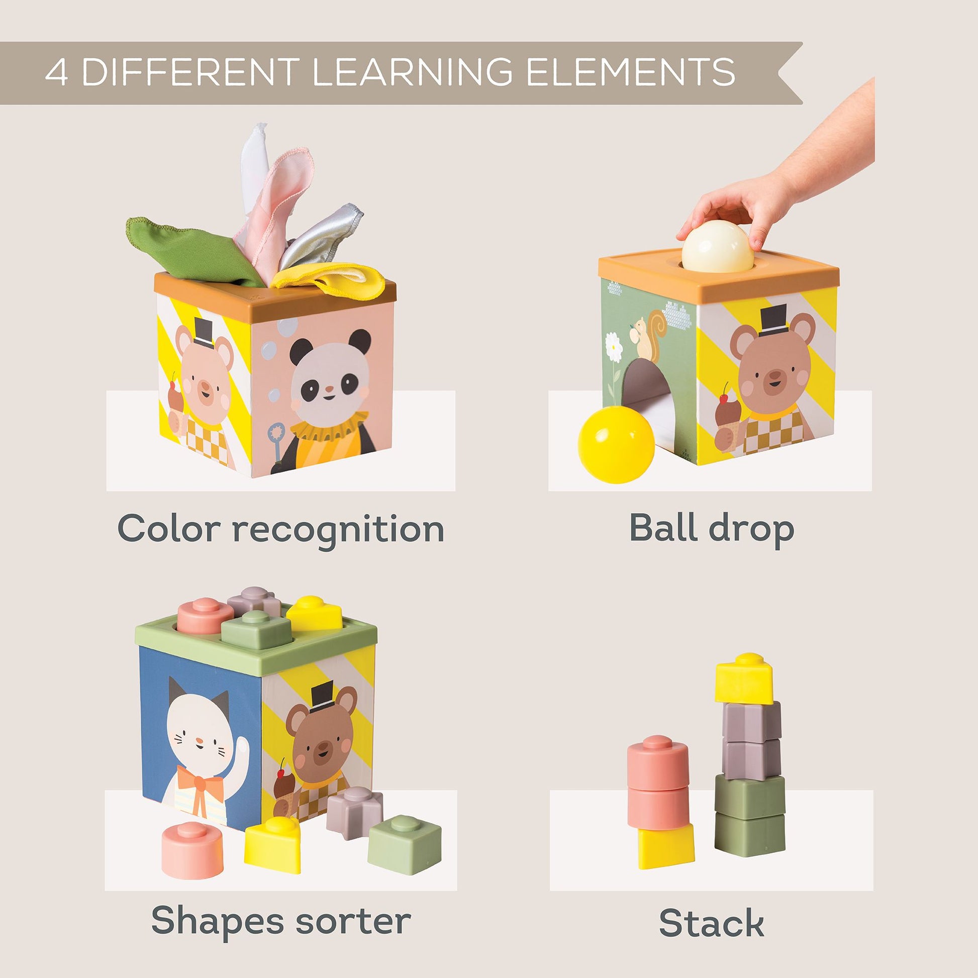 Taf Toys Play & Discover Cube - Infantino