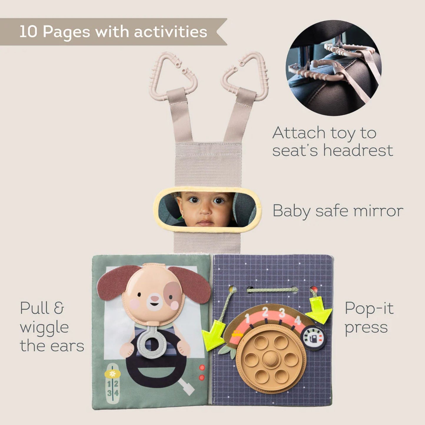 Taf Toys Quiet Ride Time Busy Book - Infantino