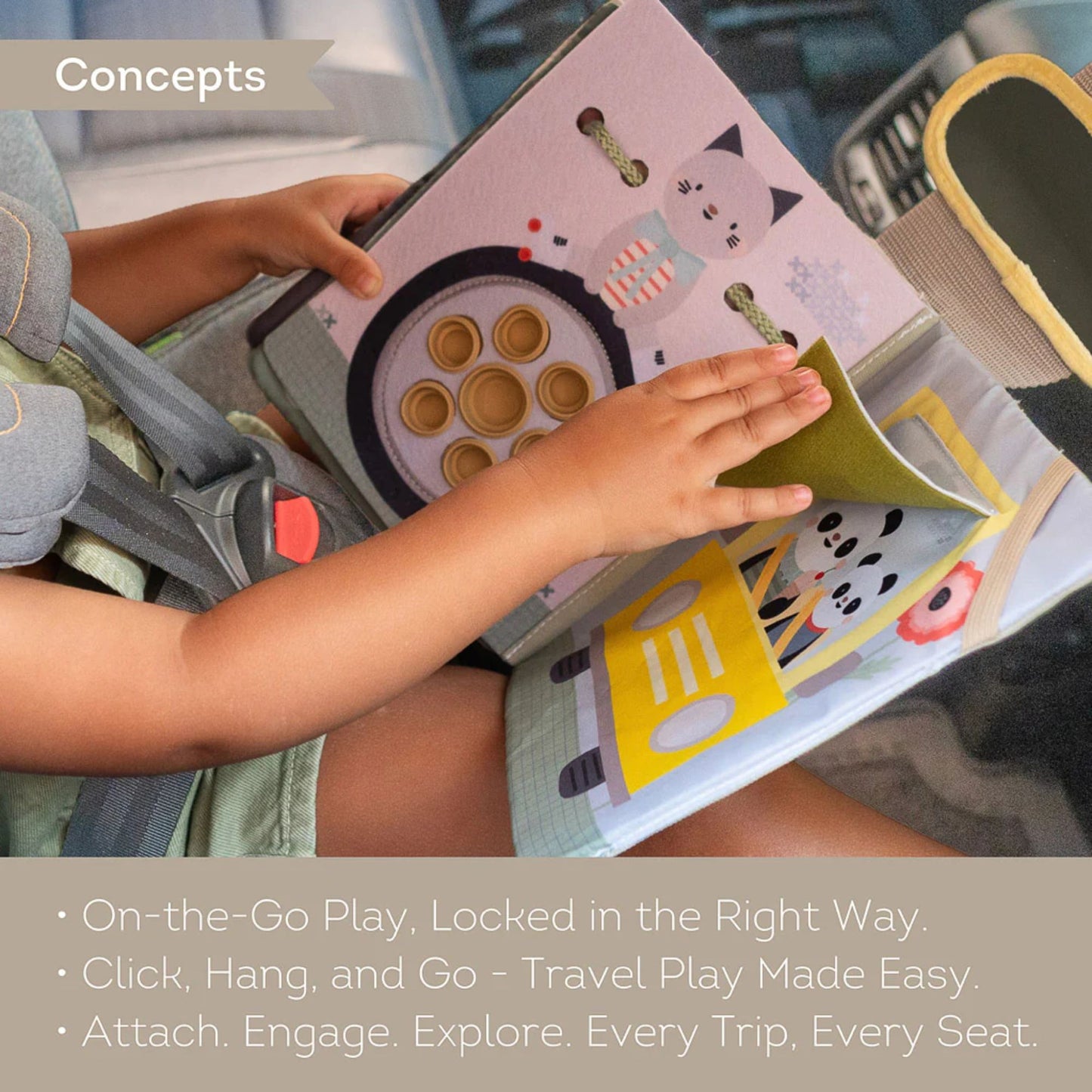 Taf Toys Quiet Ride Time Busy Book - Infantino