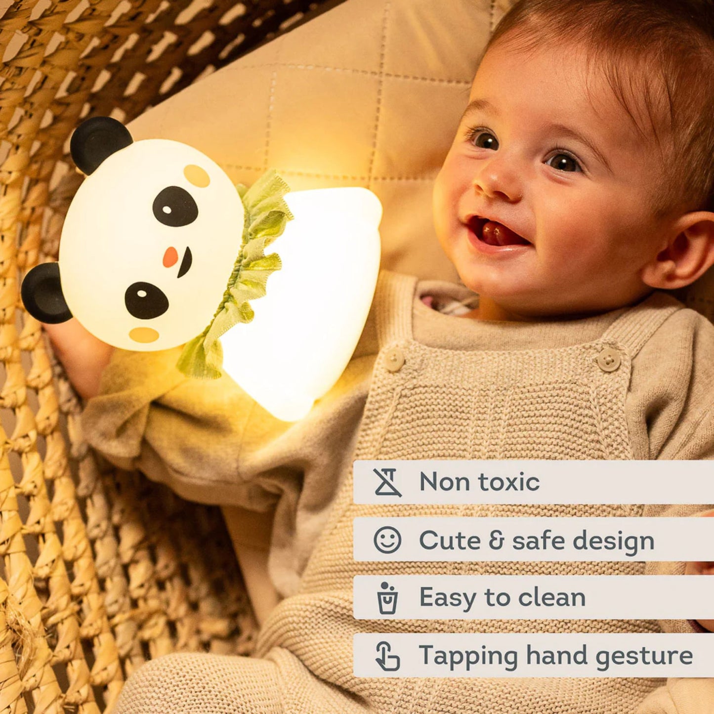 Taf Toys Rechargeable Silicone Baby Night Light - Infantino