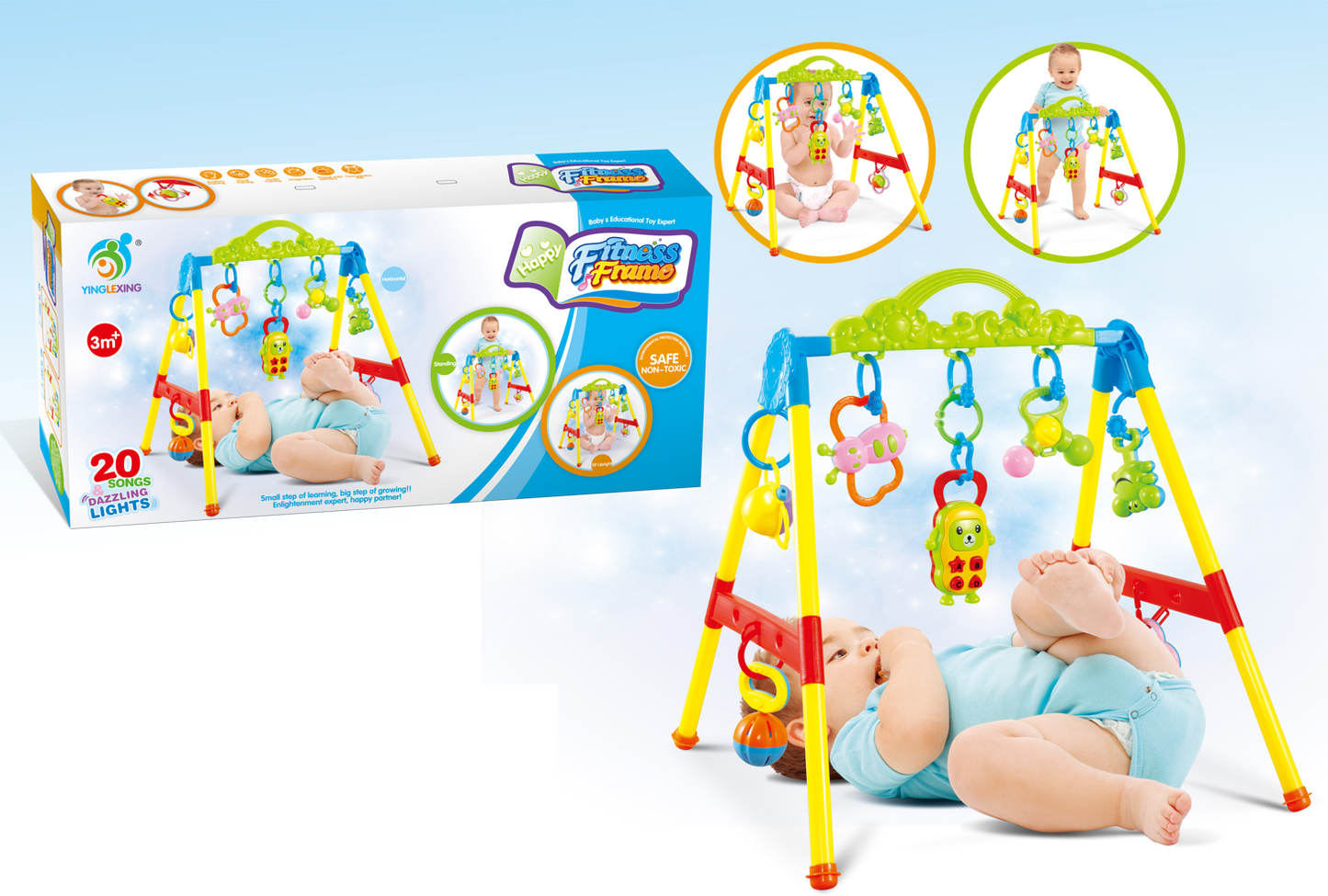 Maya & Friends Sun Fitness Rack With Musical Toys
