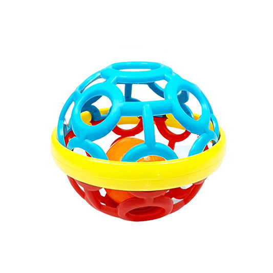 Maya & Friends Grip & Play Oball With Rattle (Assorted Colours)