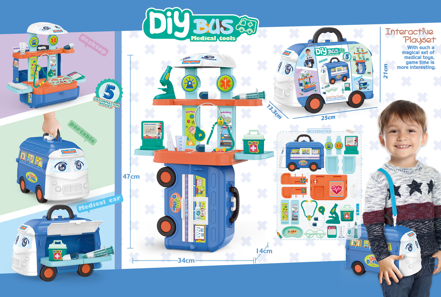 Maya & Friends DIY Bus Interactive Playset