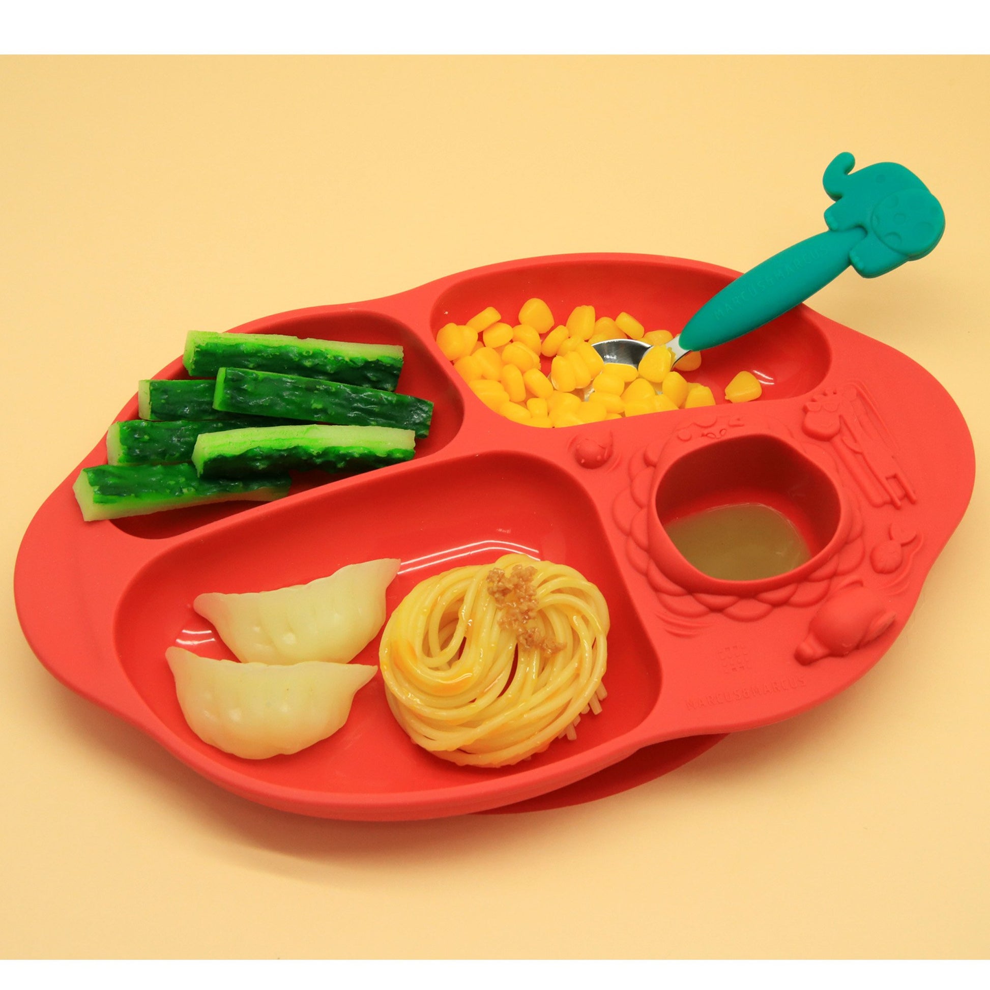 Marcus & Marcus Yummy Dips Suction Divided Plate