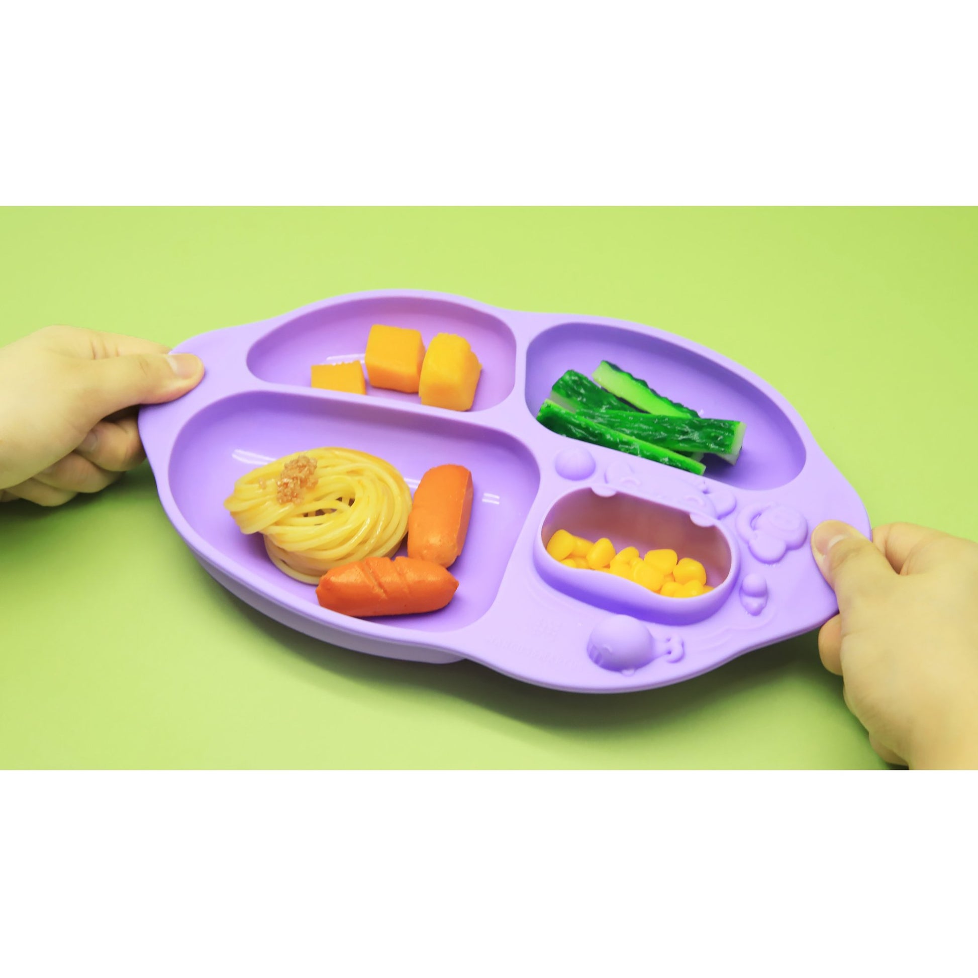 Marcus & Marcus Yummy Dips Suction Divided Plate