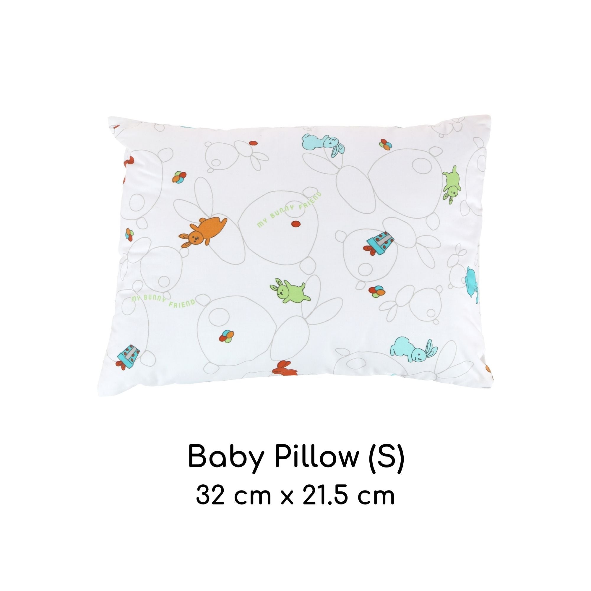 My Bunny Friend Baby Pillow - S (Bunny Party)