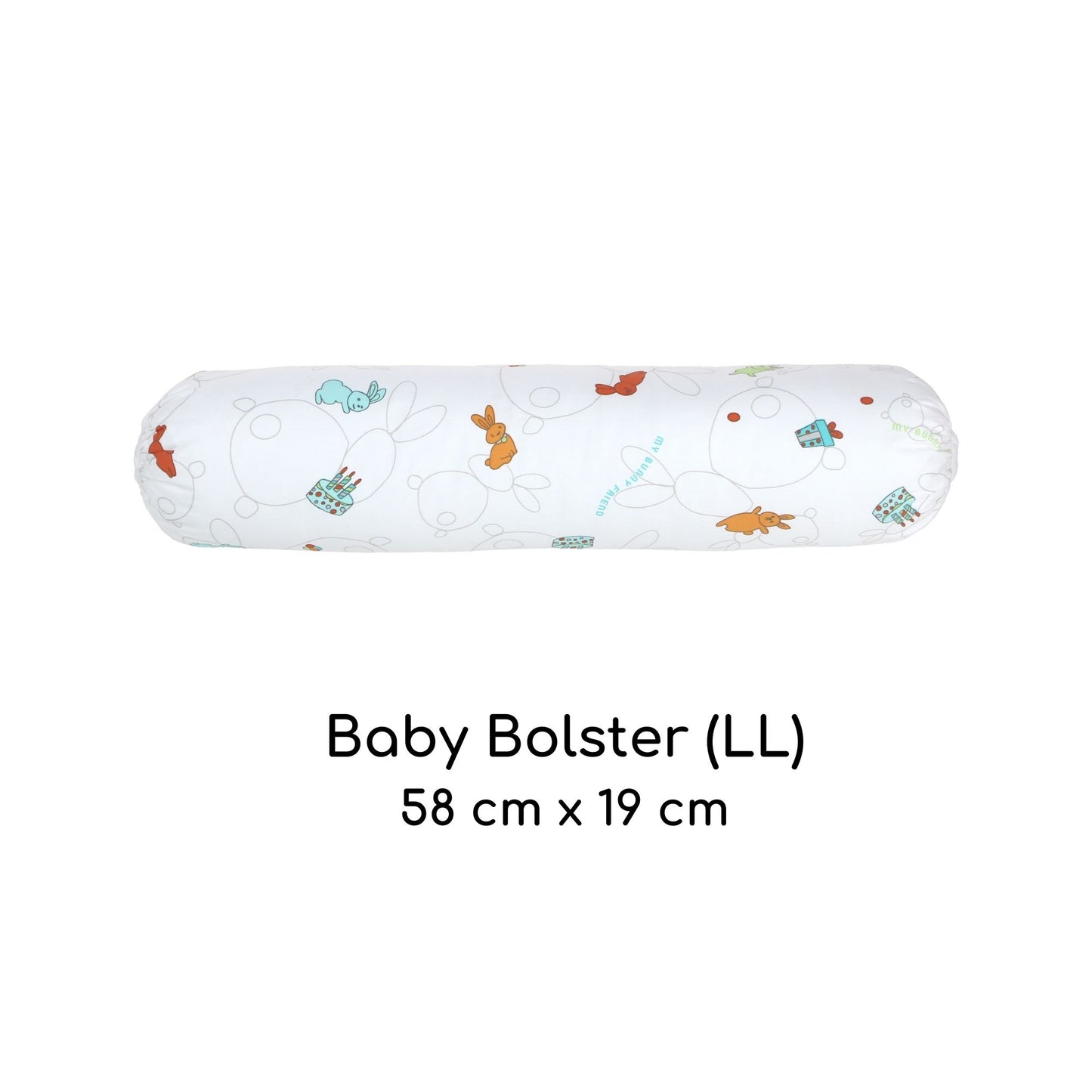 My Bunny Friend Baby Bolster - LL (Bunny Party)