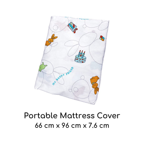 My Bunny Friend Portable Mattress Cover (Bunny Party)