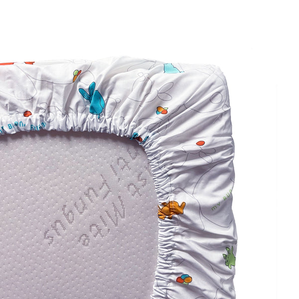 My Bunny Friend Portable Mattress Cover (Bunny Party)