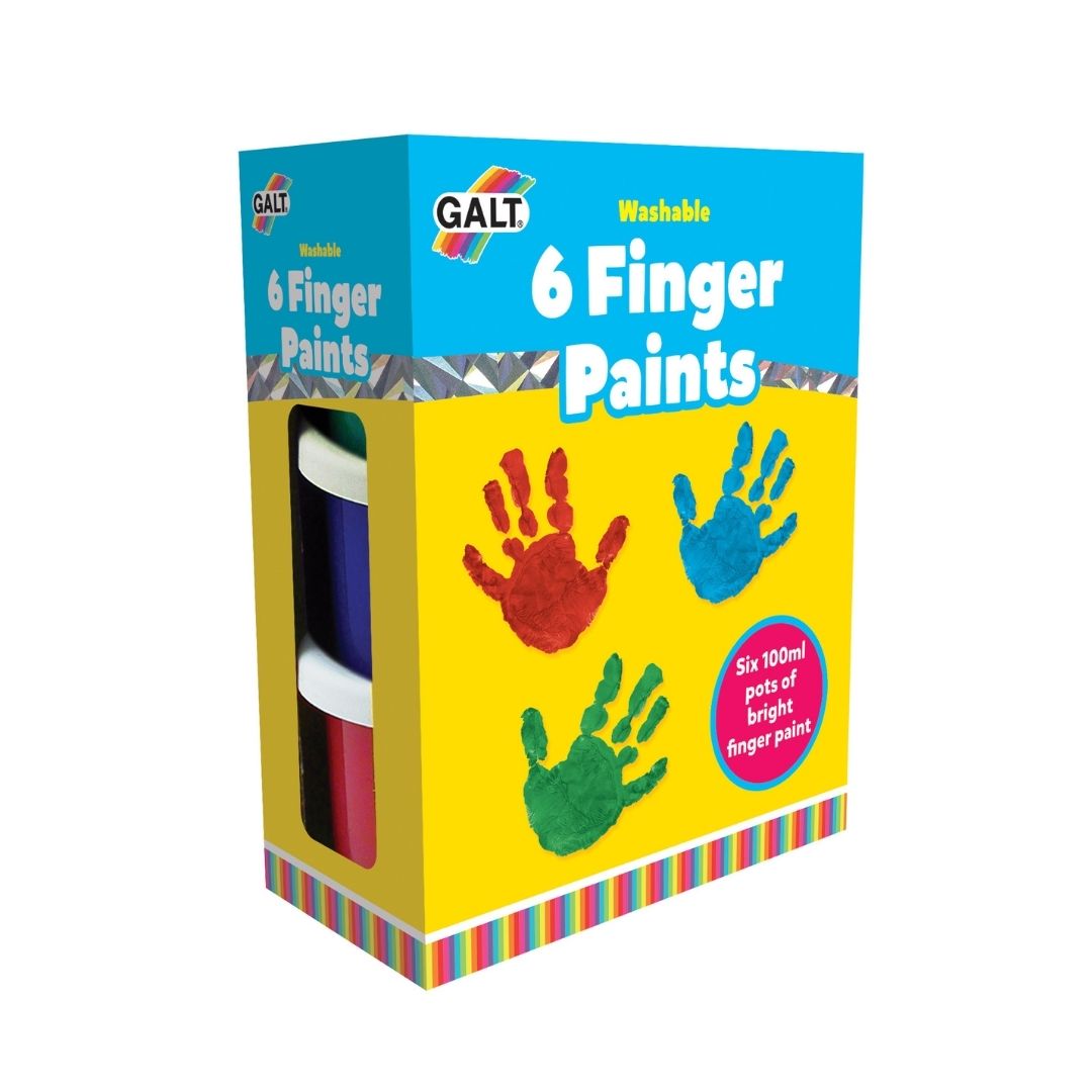 Galt 6 Finger Paints - Washable