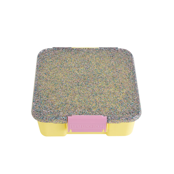 Little Lunch Box Co - Bento Three - Yellow Glitter (Pre-order ETA Mid Dec 2019)
