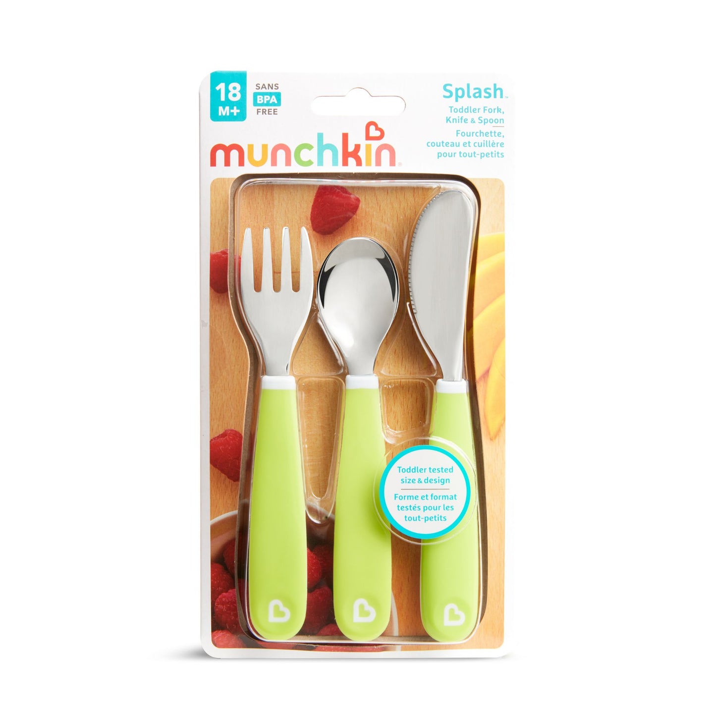 Munchkin Splash ™ Toddler Fork, Knife & Spoon Set