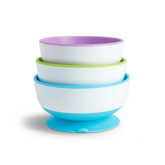 Munchkin Stay Put ™ Suction Bowls - 3 Pack