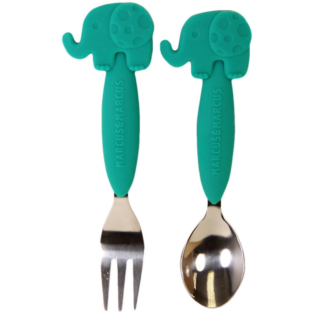 Marcus & Marcus Spoon & Fork Set - Elephant