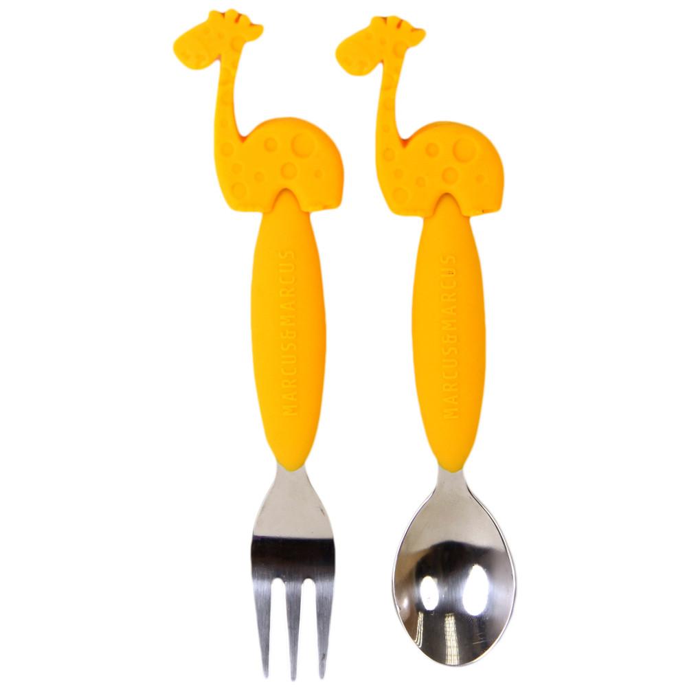 Marcus & Marcus Spoon & Fork Set - Giraffe
