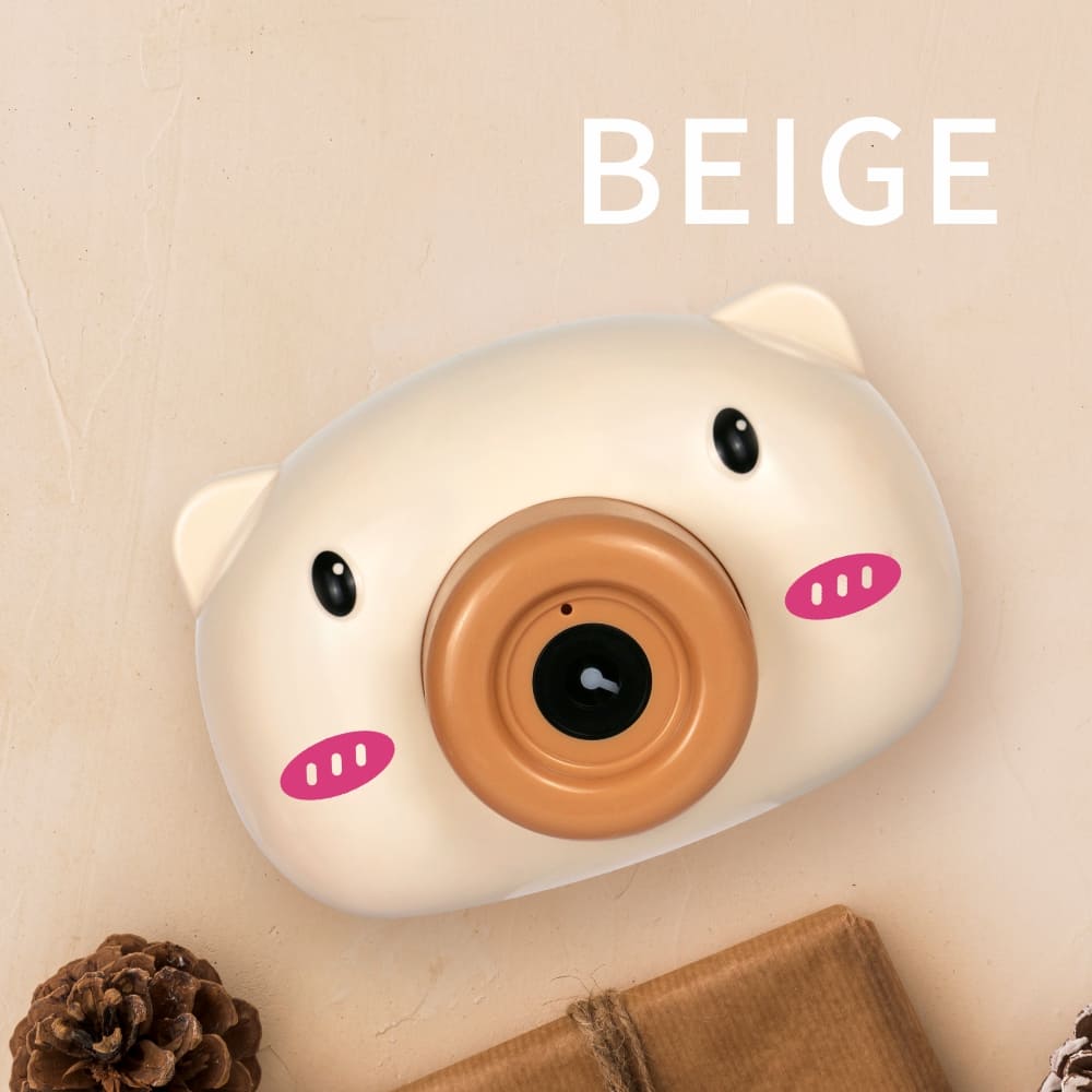Puku Bubble Camera With Music (Beige/Pink)