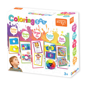 Learning Kitds Colouring 5 In 1