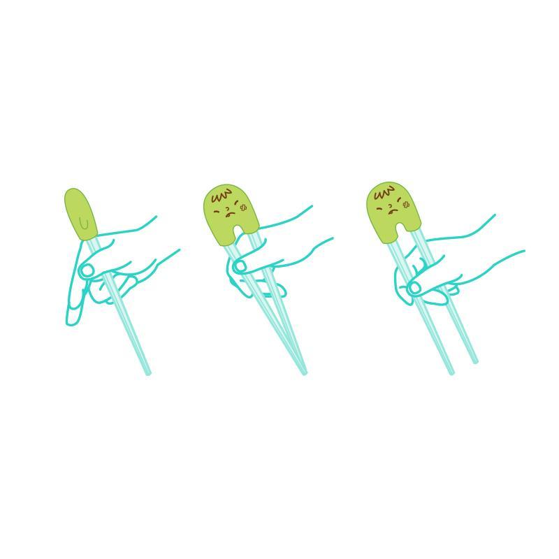 Mother's Corn Training Chopsticks - Green | Little Baby.